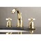 Kingston Brass KB8982ZX 8" Widespread Bathroom Faucet, Polished Brass KB8982ZX - alternate 2